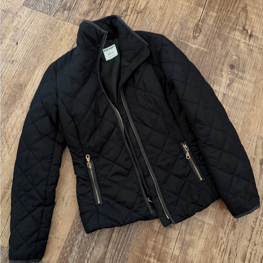 Old Navy Black Quilted Puffer Jacket